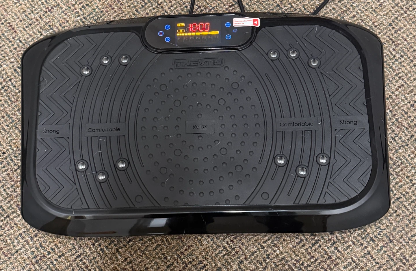 Vibration Plate Exercise Machine w/ Remote & Resistance Bands - photo 2