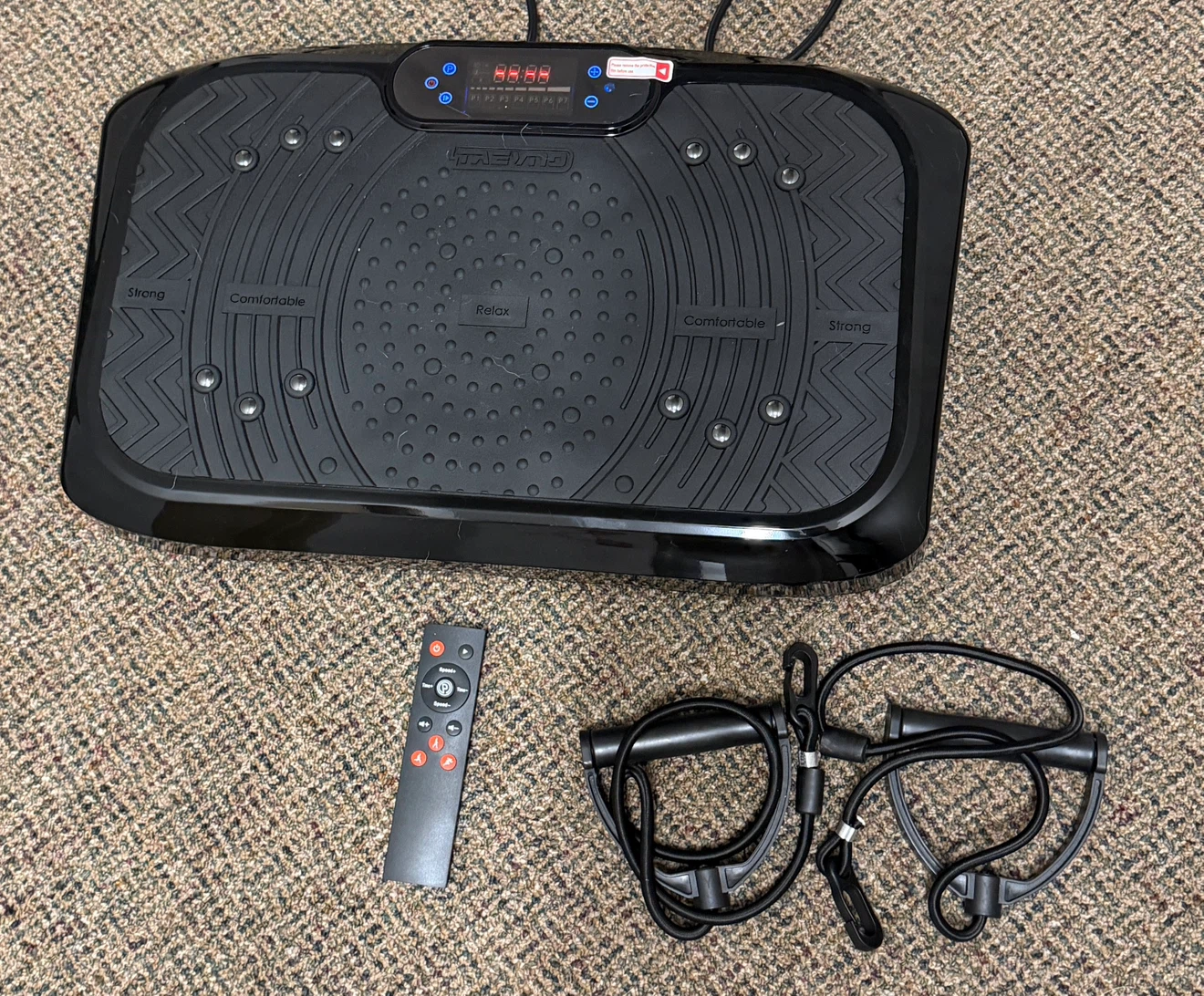 Vibration Plate Exercise Machine w/ Remote & Resistance Bands - photo 3