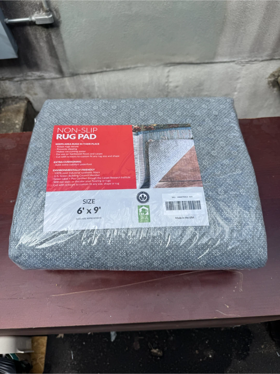 Non-Slip Rug Pad 6' x 9'