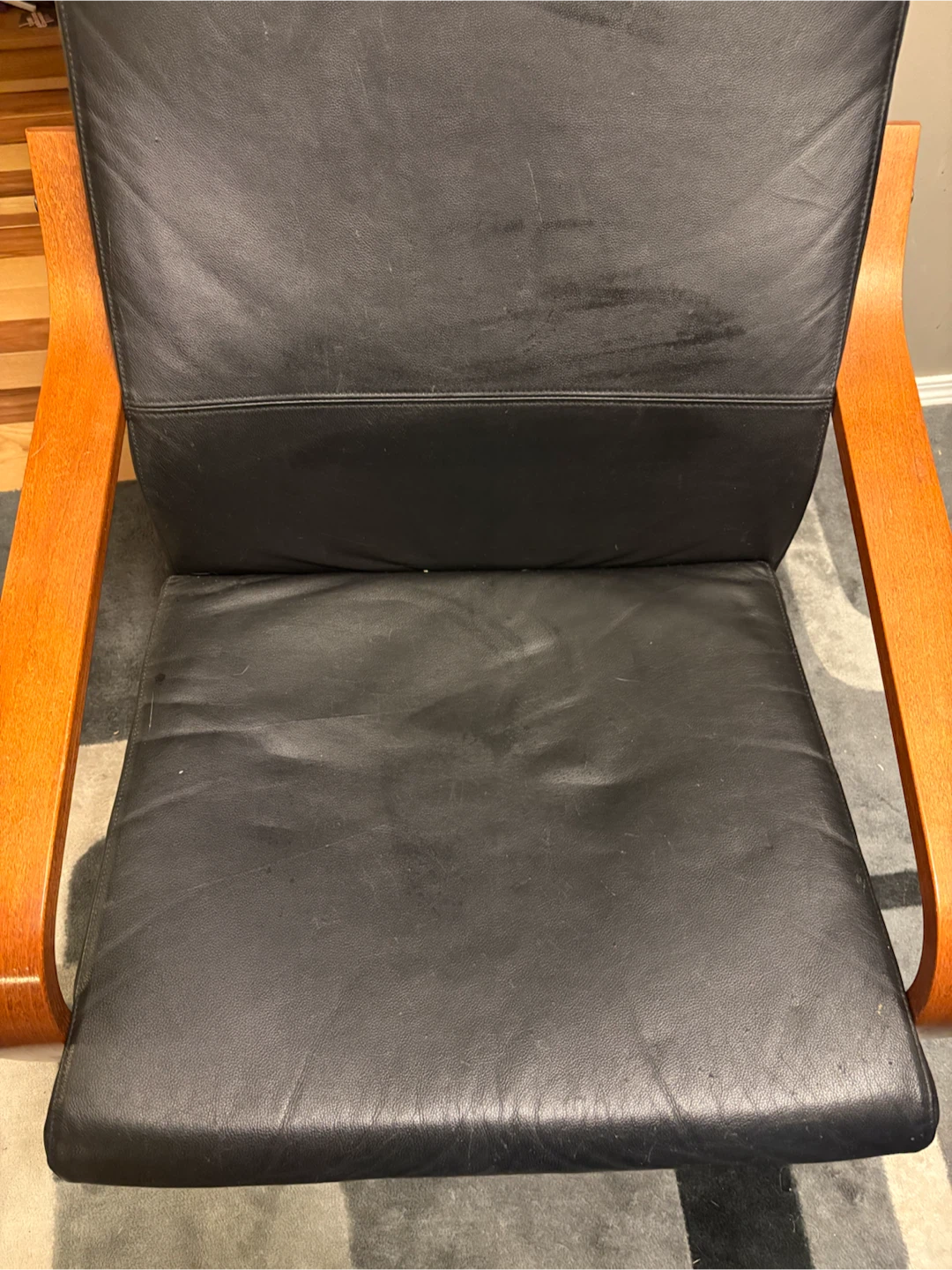 IKEA Poäng Leather Armchair - photo 2