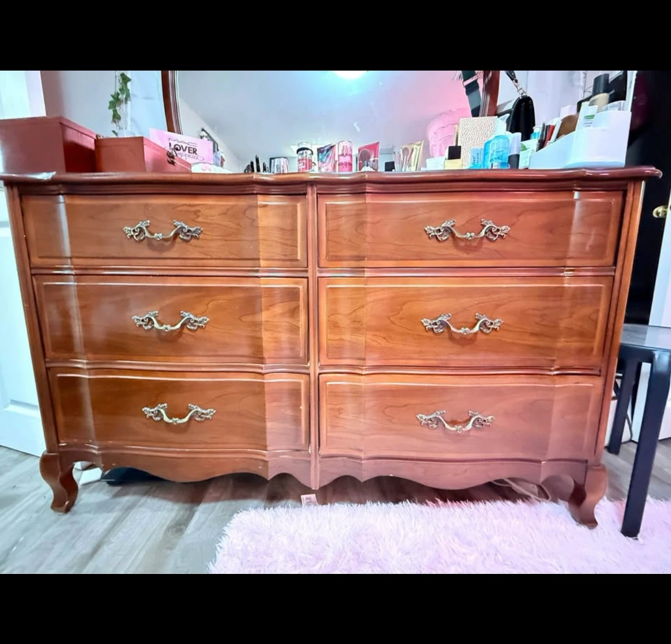 Wooden Dresser with Mirror - photo 2