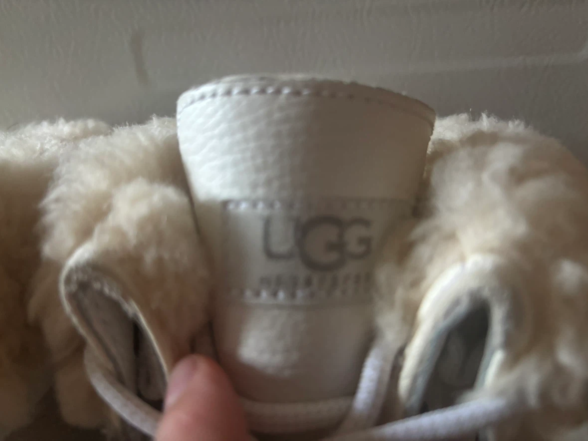 UGG White Lace-Up Fur Lined Winter Boots - photo 2