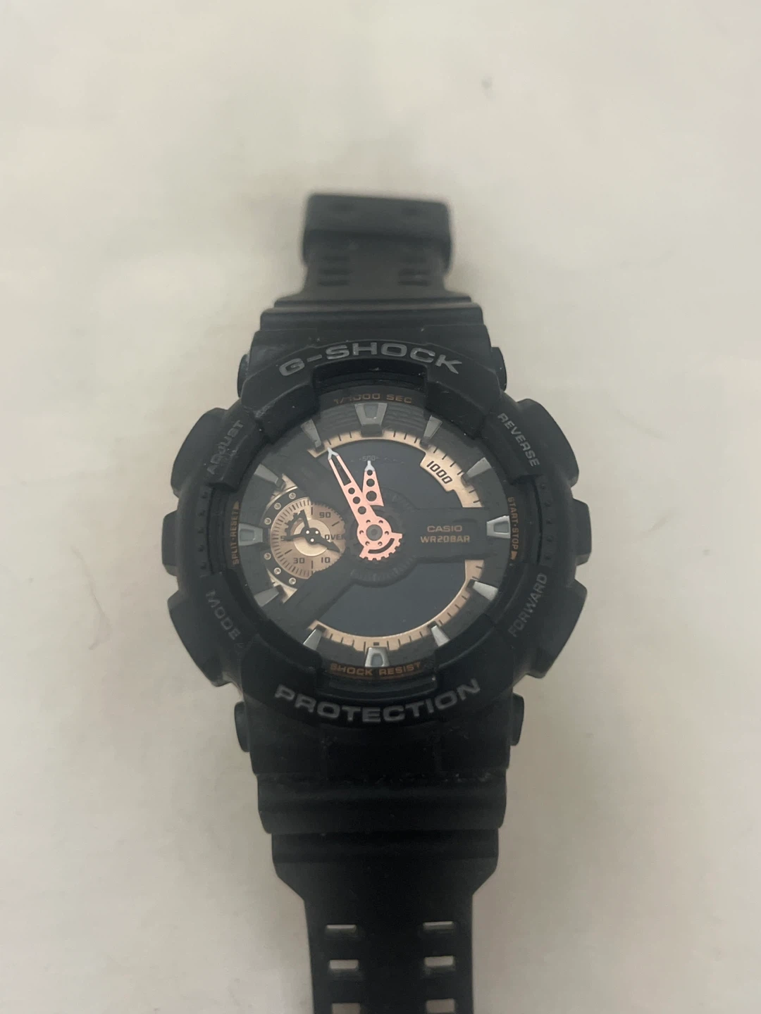 Casio G-Shock Black and Rose Gold Watch