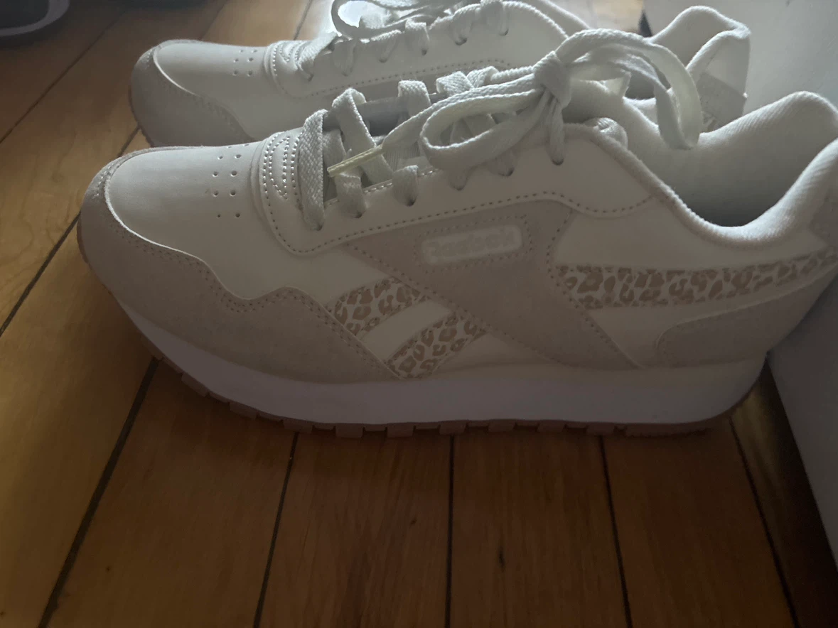 Reebok Women's Cream Leopard Print Sneakers - photo 2