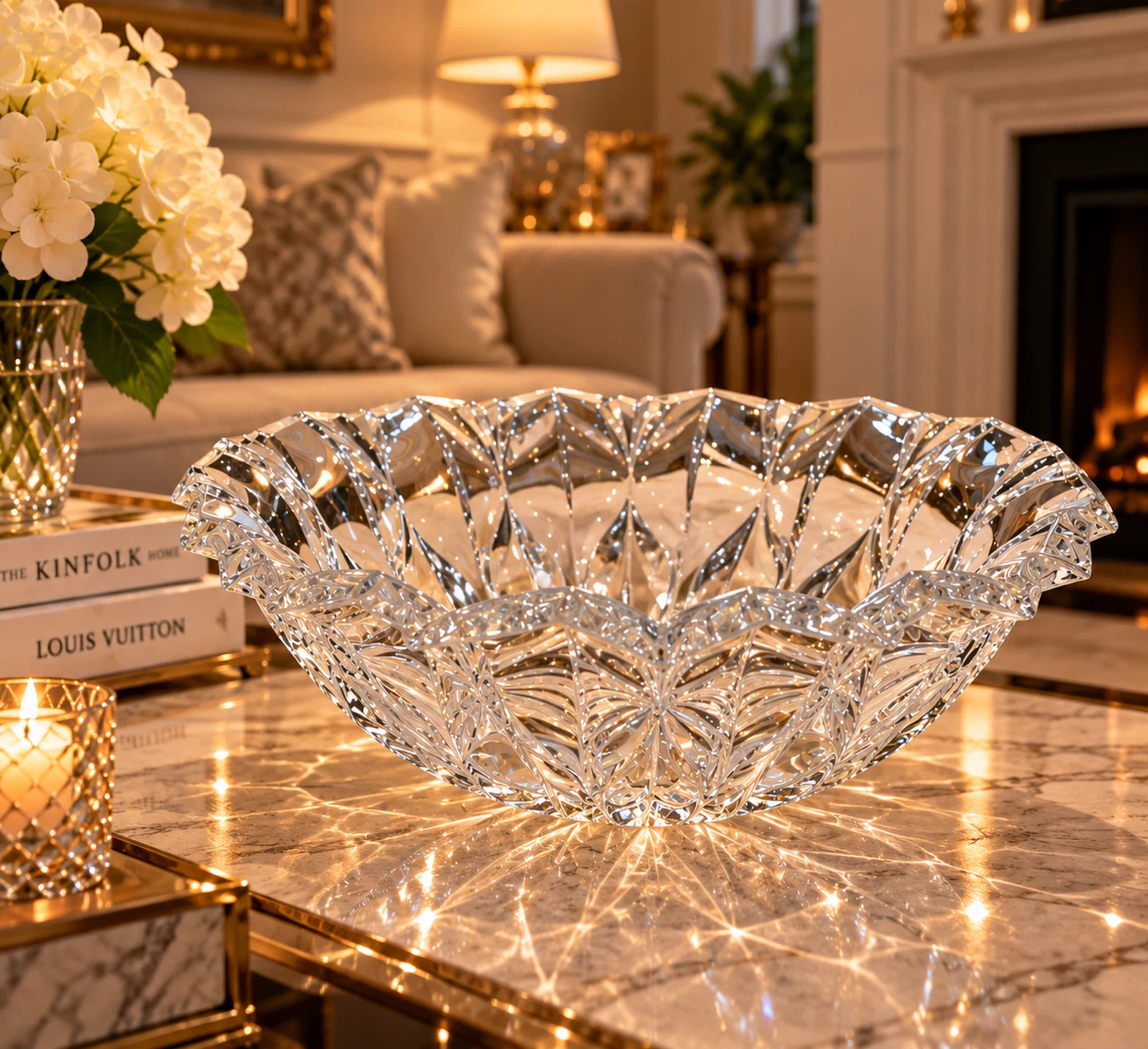✨ Large Elegant Crystal Bowl