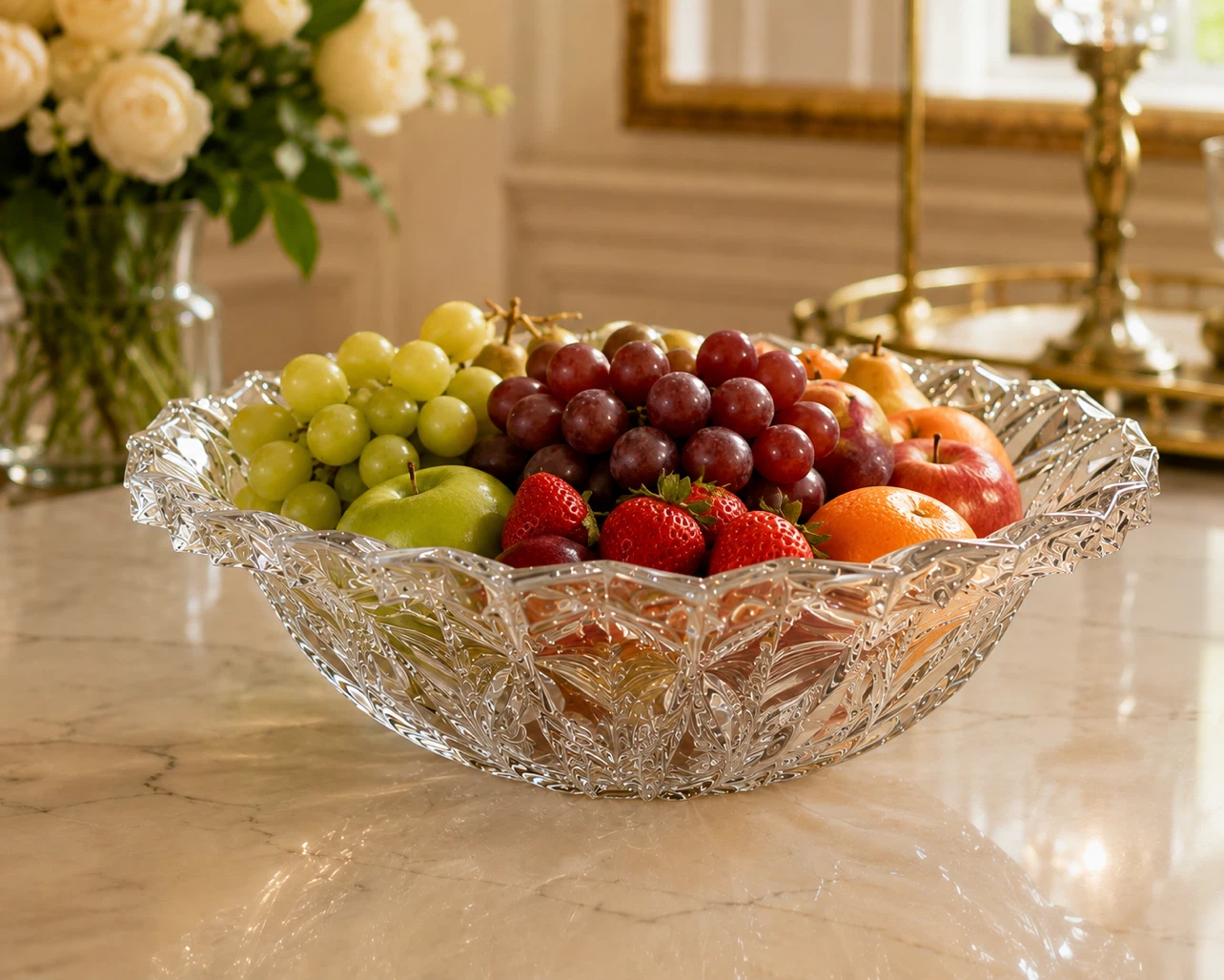 ✨ Large Elegant Crystal Bowl - photo 2