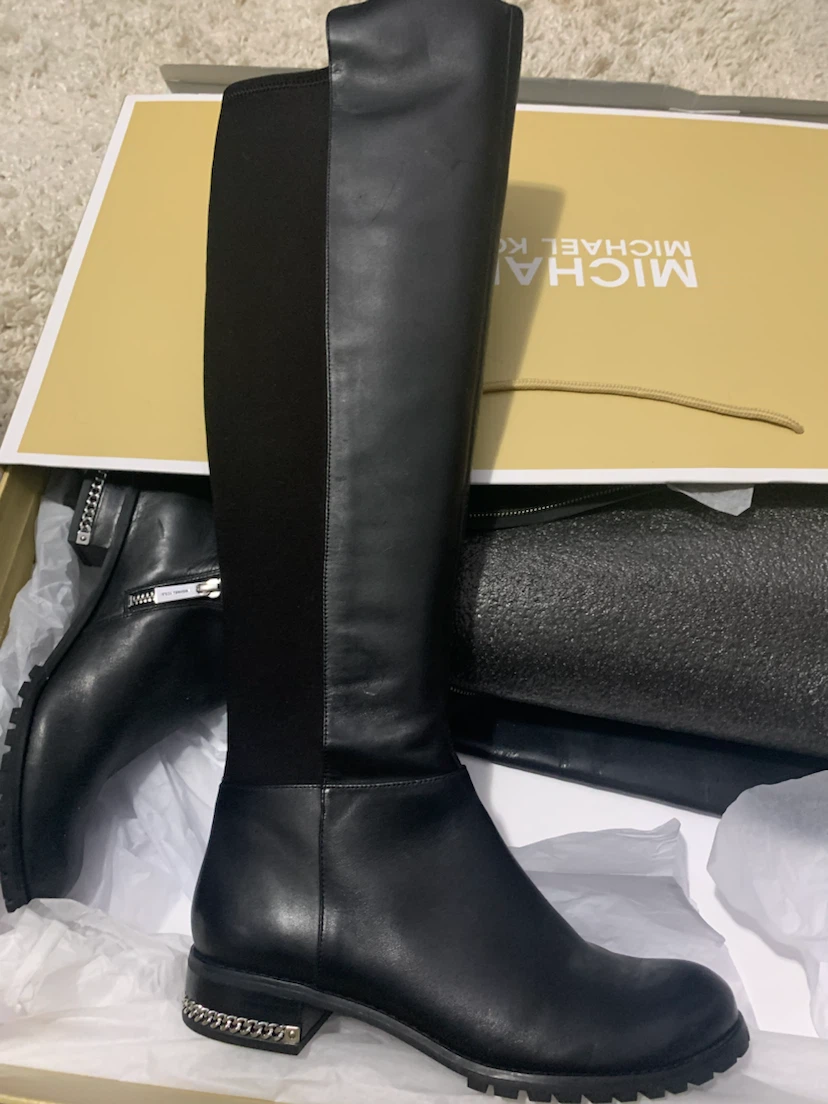 Michael Kors Black Leather Boots