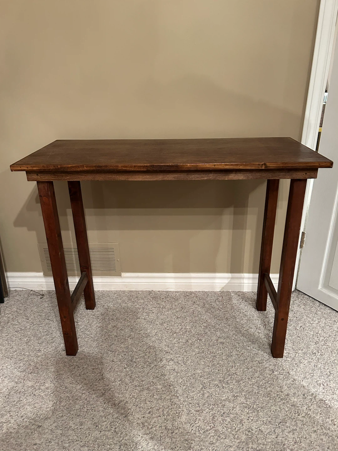 Narrow Wood Console Table
