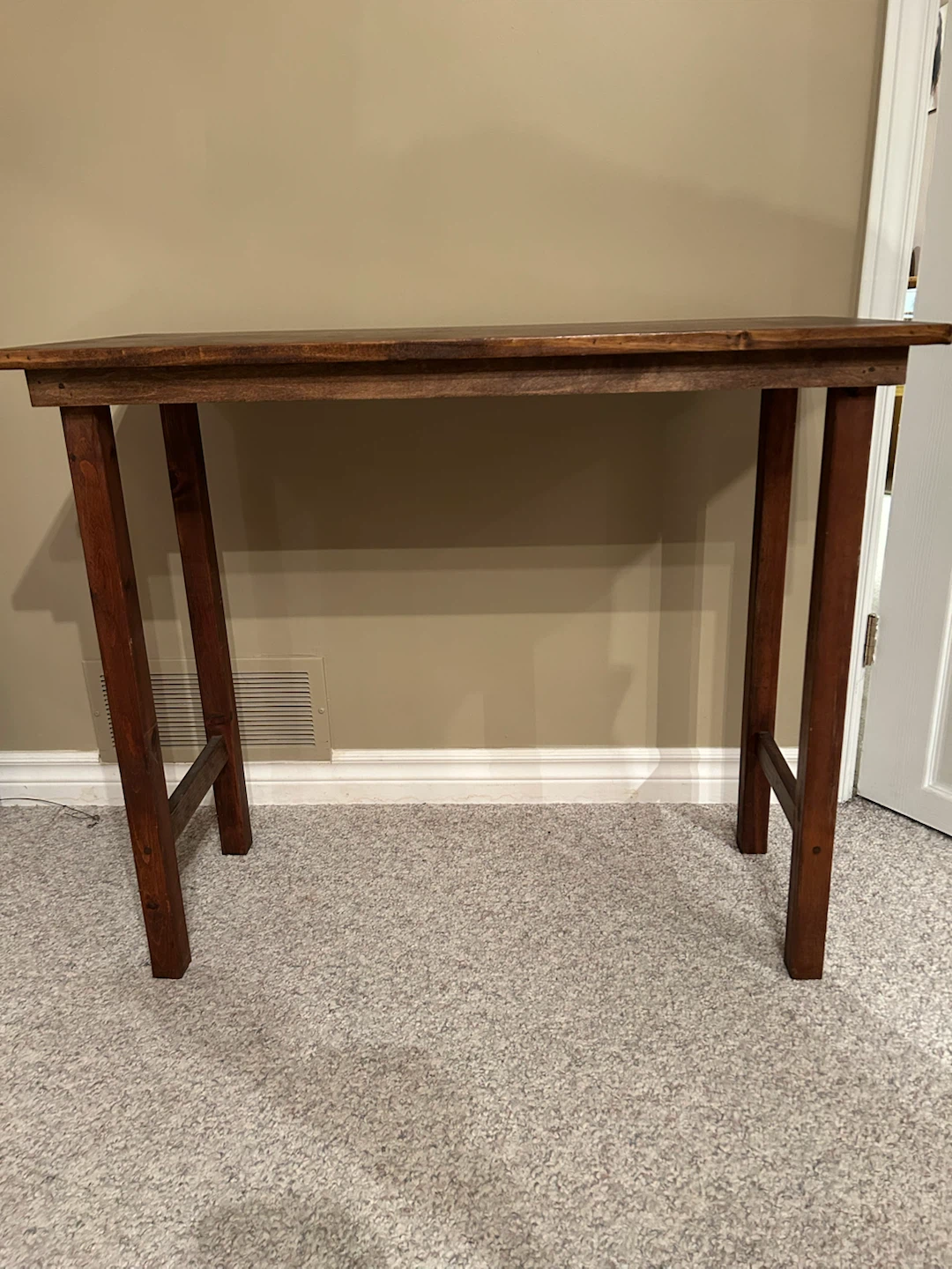 Narrow Wood Console Table - photo 2