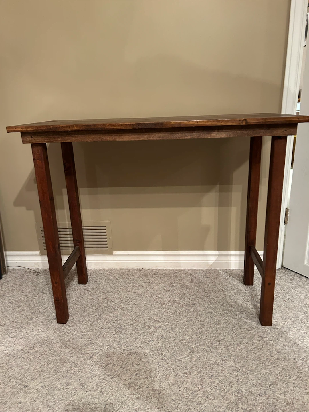 Narrow Wood Console Table - photo 3