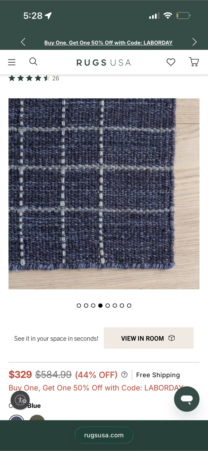 Emily Henderson Rugs Blue Area Rug - photo 2