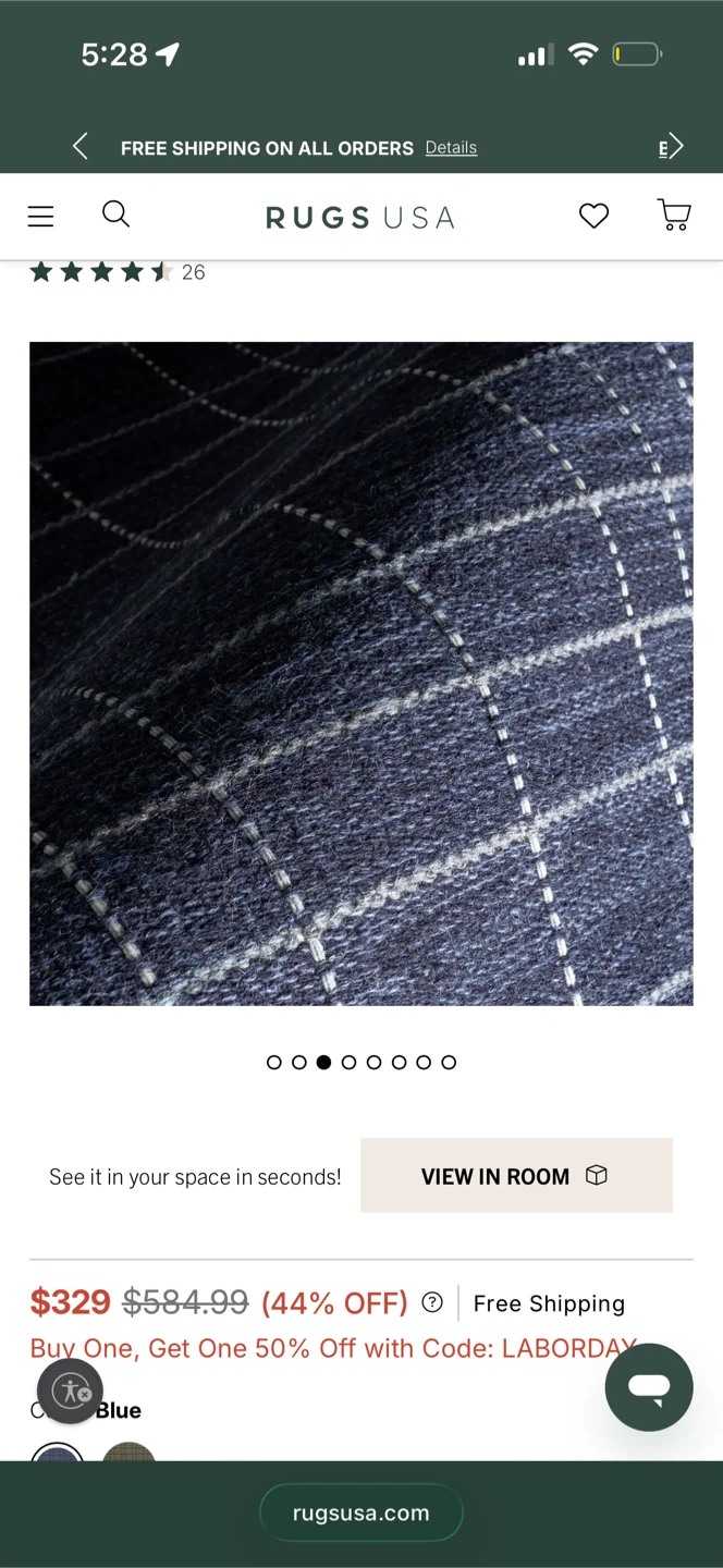 Emily Henderson Rugs Blue Area Rug - photo 3