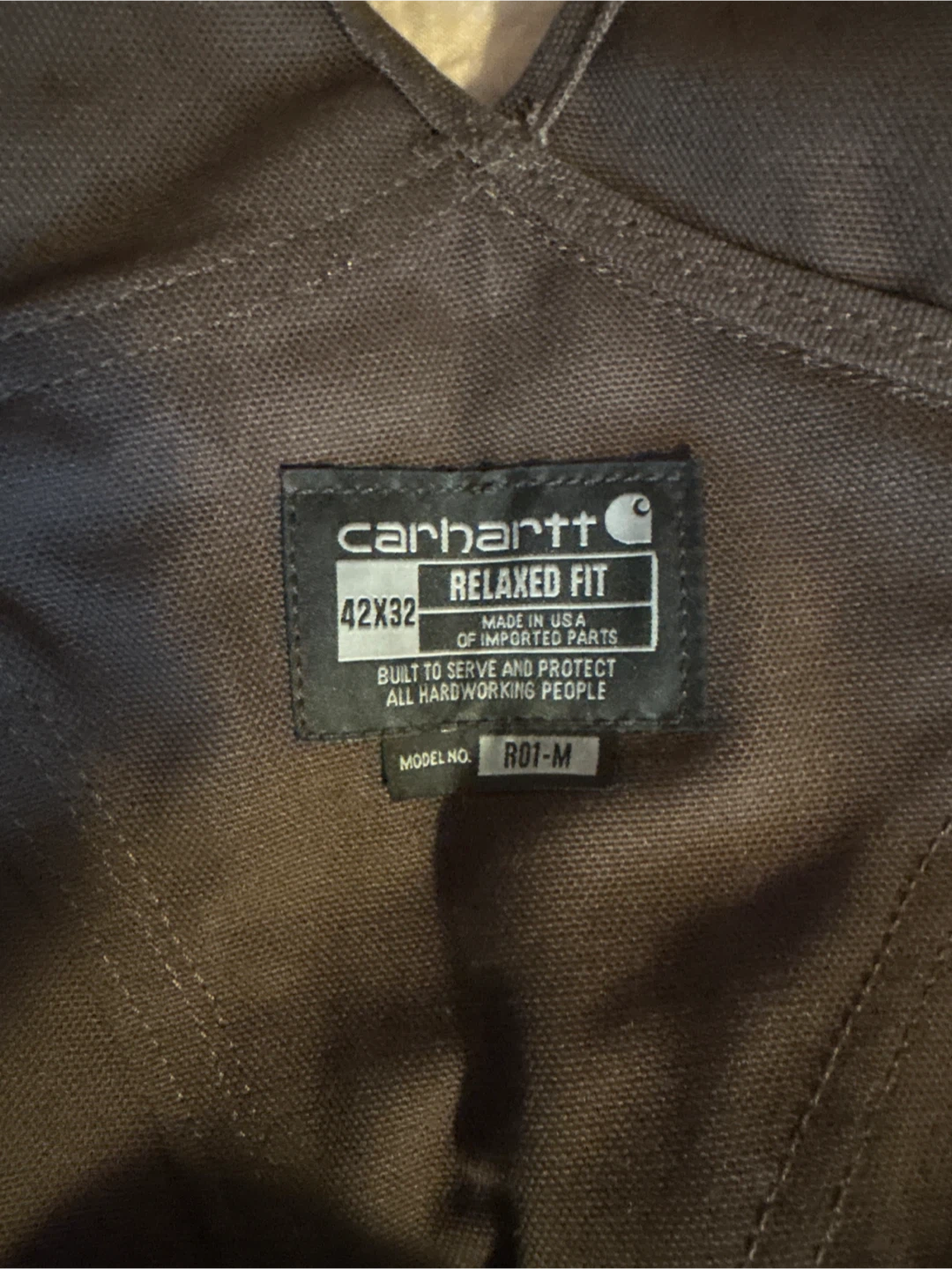 Carhartt Relaxed Fit Overalls R01-M 42x32 - photo 4