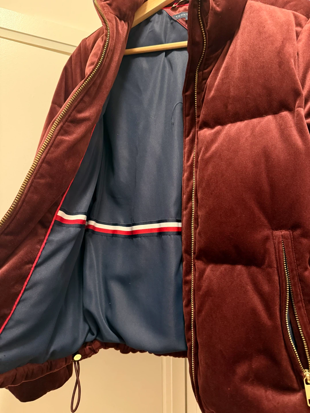 Tommy Hilfiger Vintage Down Puffer Velour Jacket - photo 2