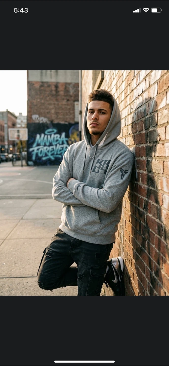Nike Kobe Mamba Forever Hoodie Grey