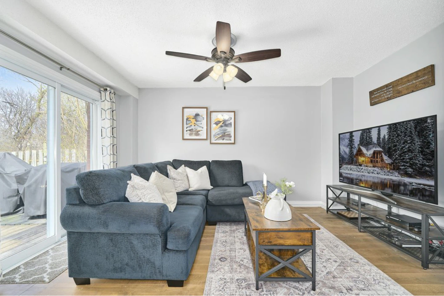 Blue Sectional Couch