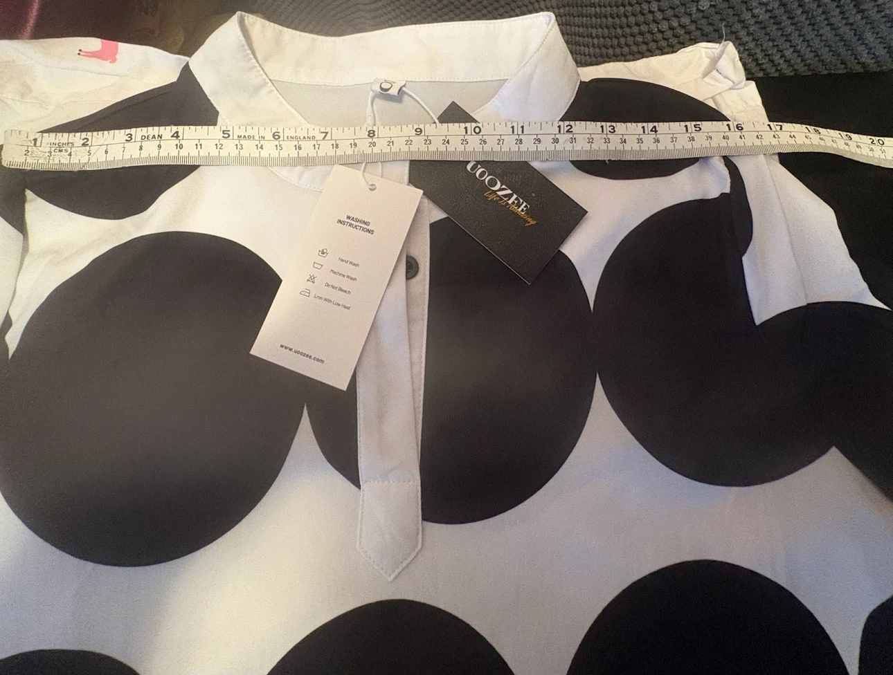 NWT UOZEE Black and White Polka Dot Dress - photo 3