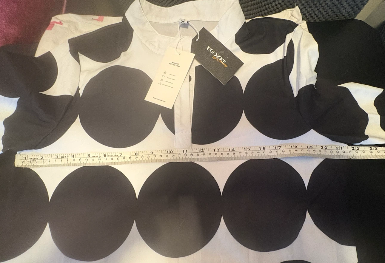 NWT UOZEE Black and White Polka Dot Dress - photo 4