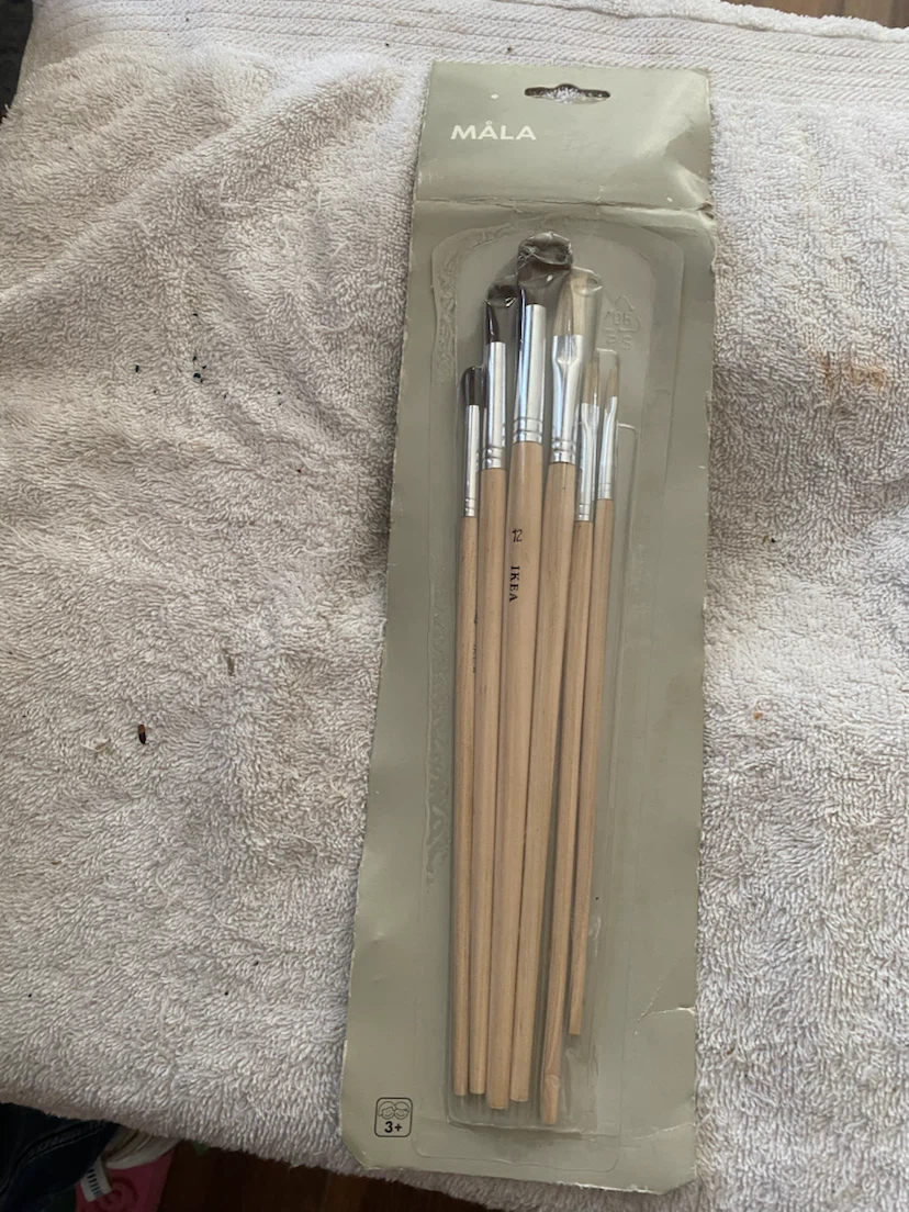 IKEA MALA Paintbrushes - Set of 7