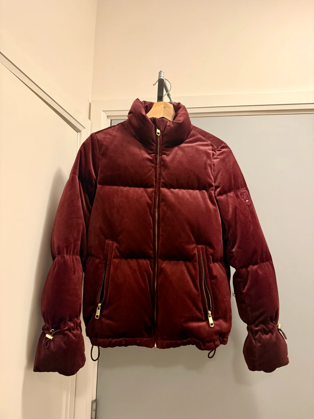 Tommy Hilfiger Vintage Down Puffer Velour Jacket