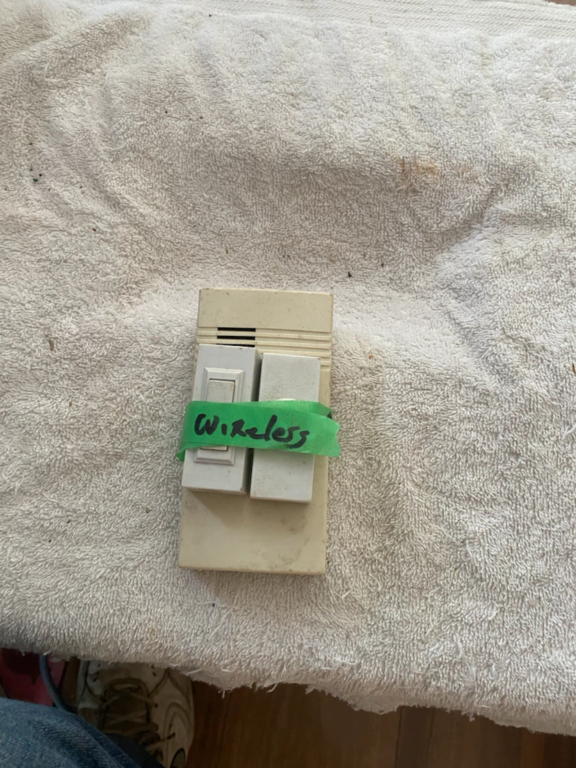 Wireless Doorbell Button and Chime Set