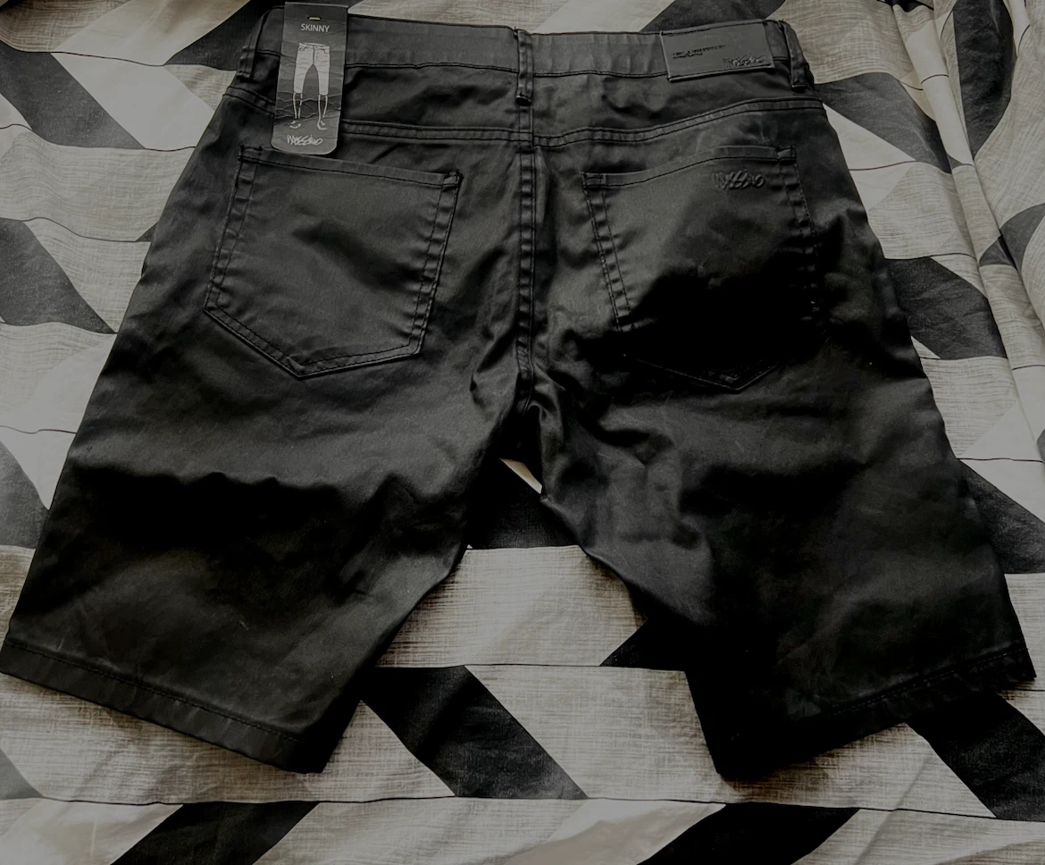 Mossimo Black Shiny Skinny Fit Shorts - photo 2
