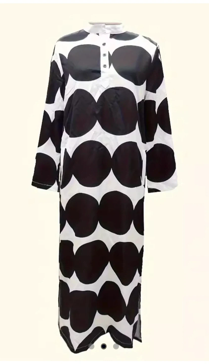 NWT UOZEE Black and White Polka Dot Dress - photo 2