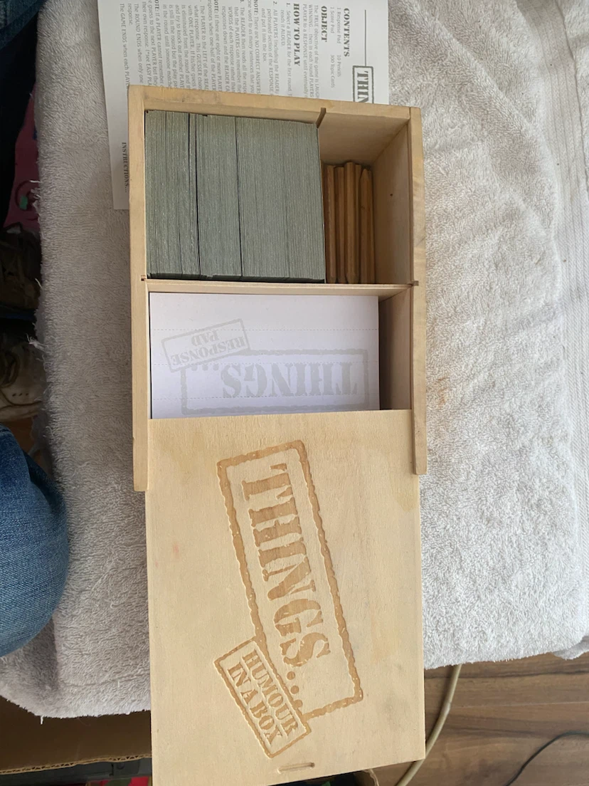 Things... Humour in a Box Party Game