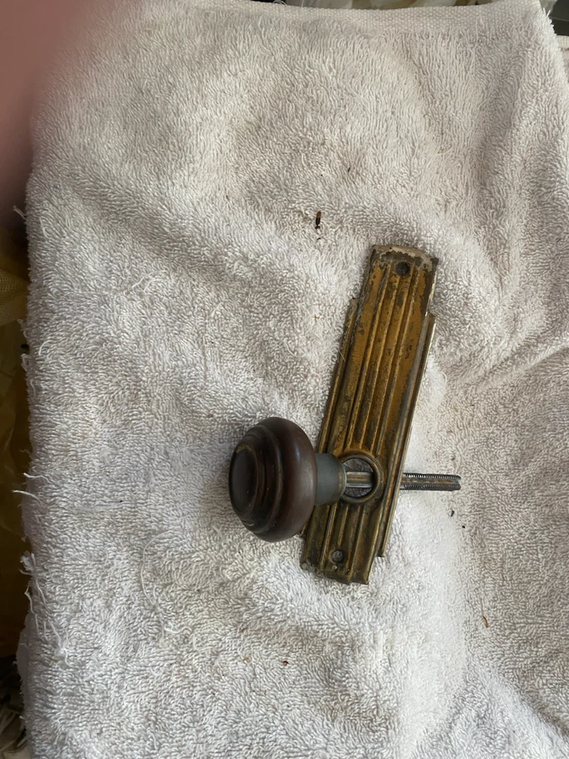 Vintage Door Knob with Escutcheon Plate