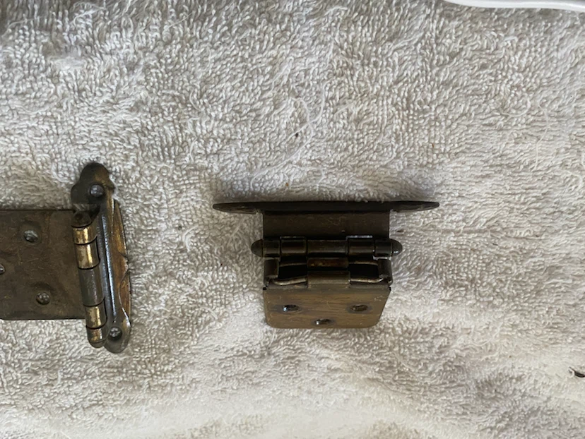 Vintage Cabinet Hinges Set