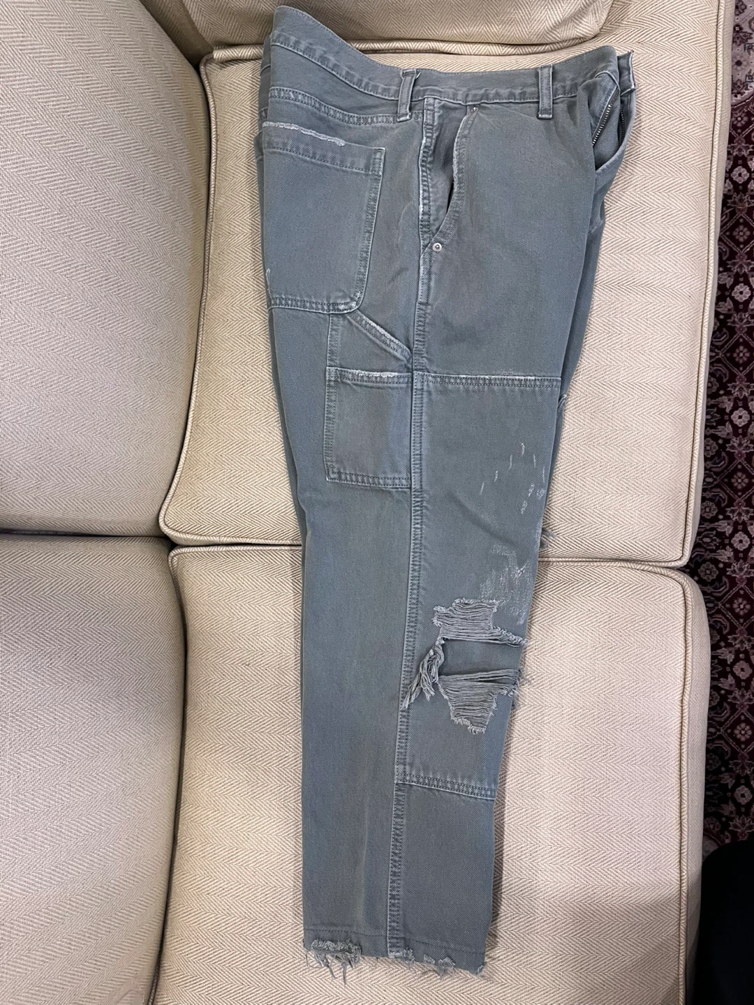 Grey  Pants Abercrombie & Fitch