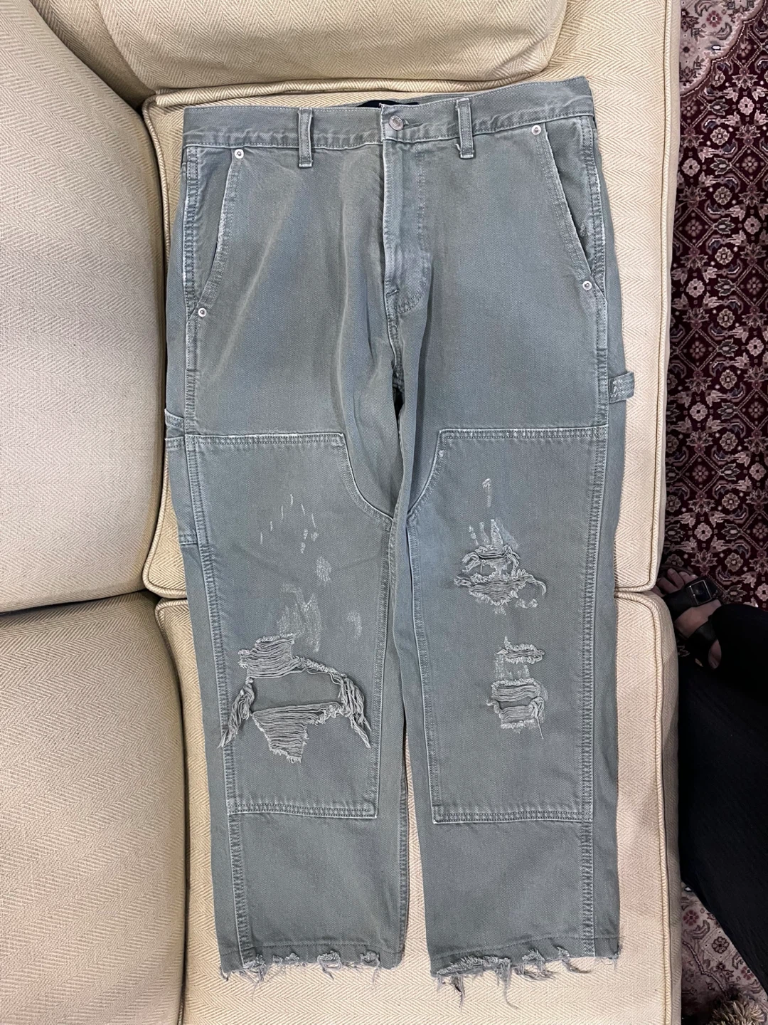 Grey  Pants Abercrombie & Fitch - photo 2