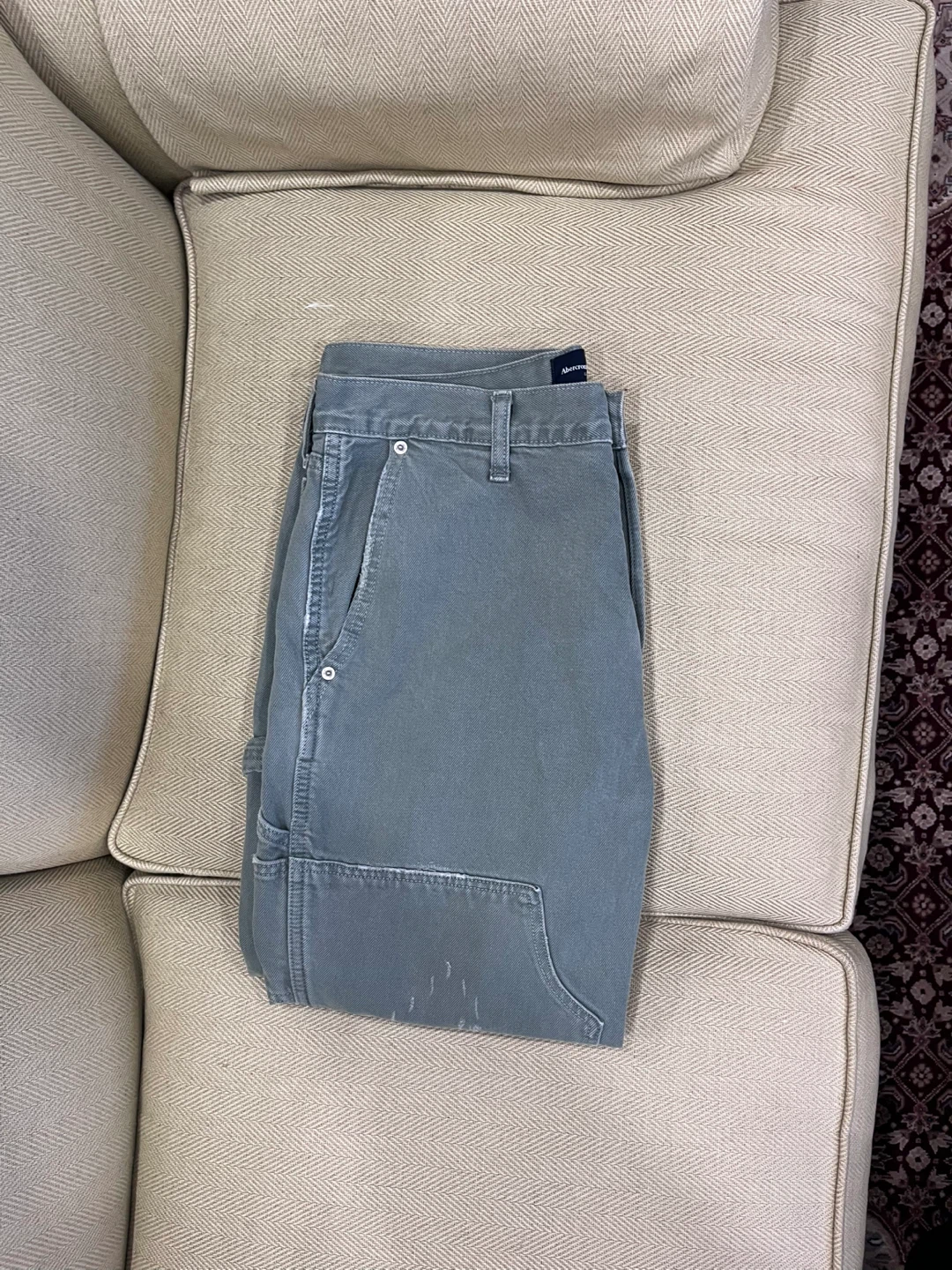 Grey  Pants Abercrombie & Fitch - photo 3