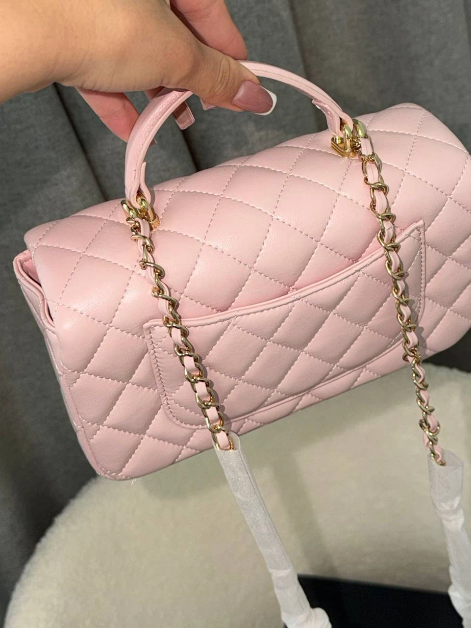 Chanel Flap Bag - Pink Lambskin - photo 2