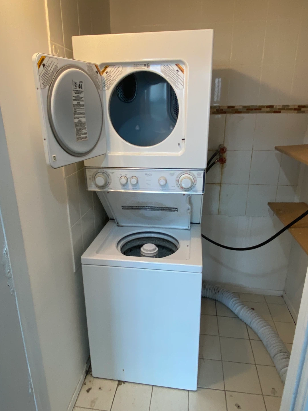 Whirlpool Thin Twin Stacked Washer and Dryer