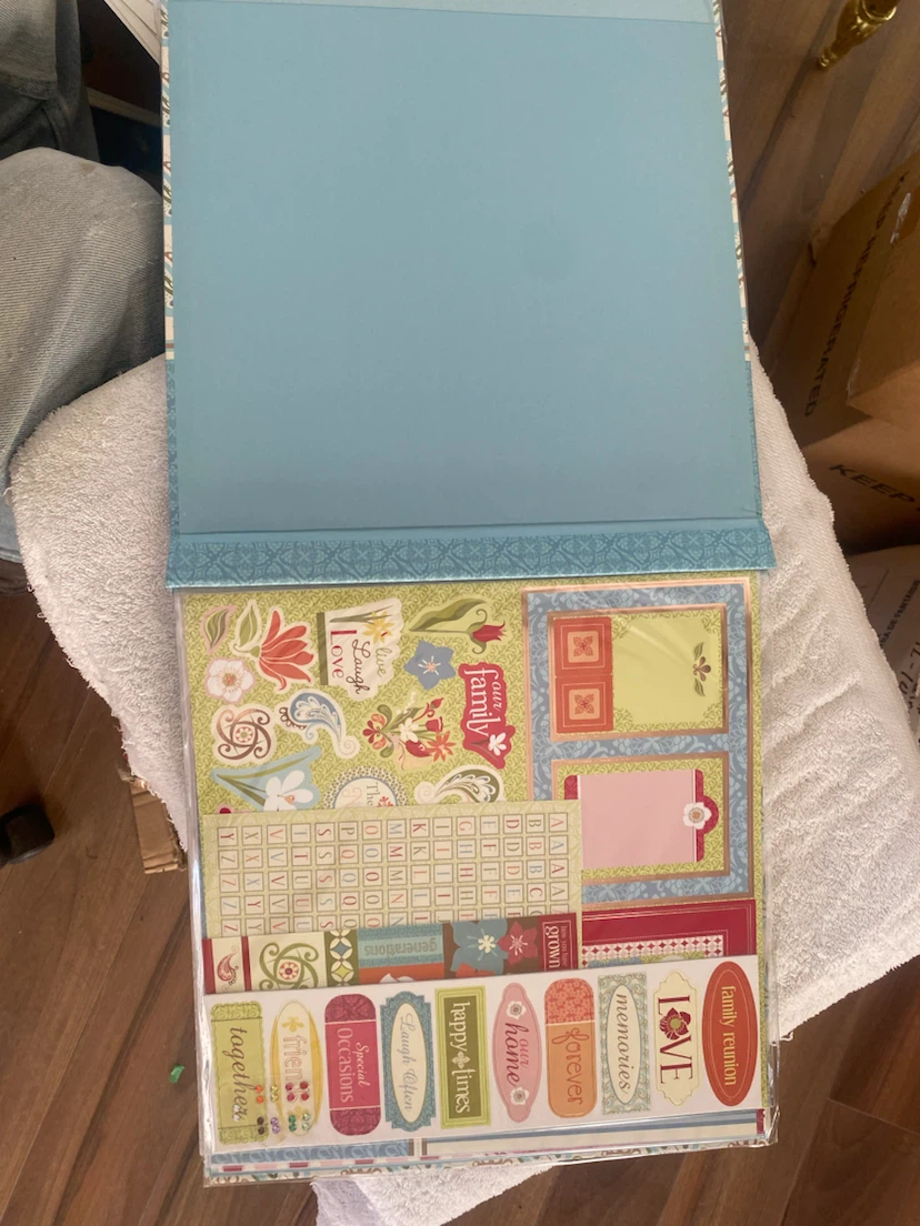 Scrapbooking 2 Albums with Decorative Stickers