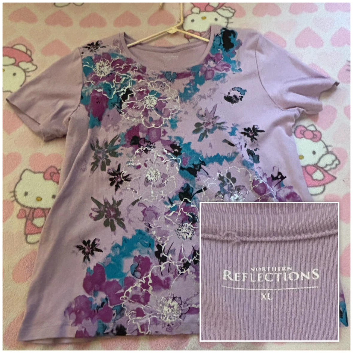 Northern Reflections - Floral T-Shirt - *Size Women XL*