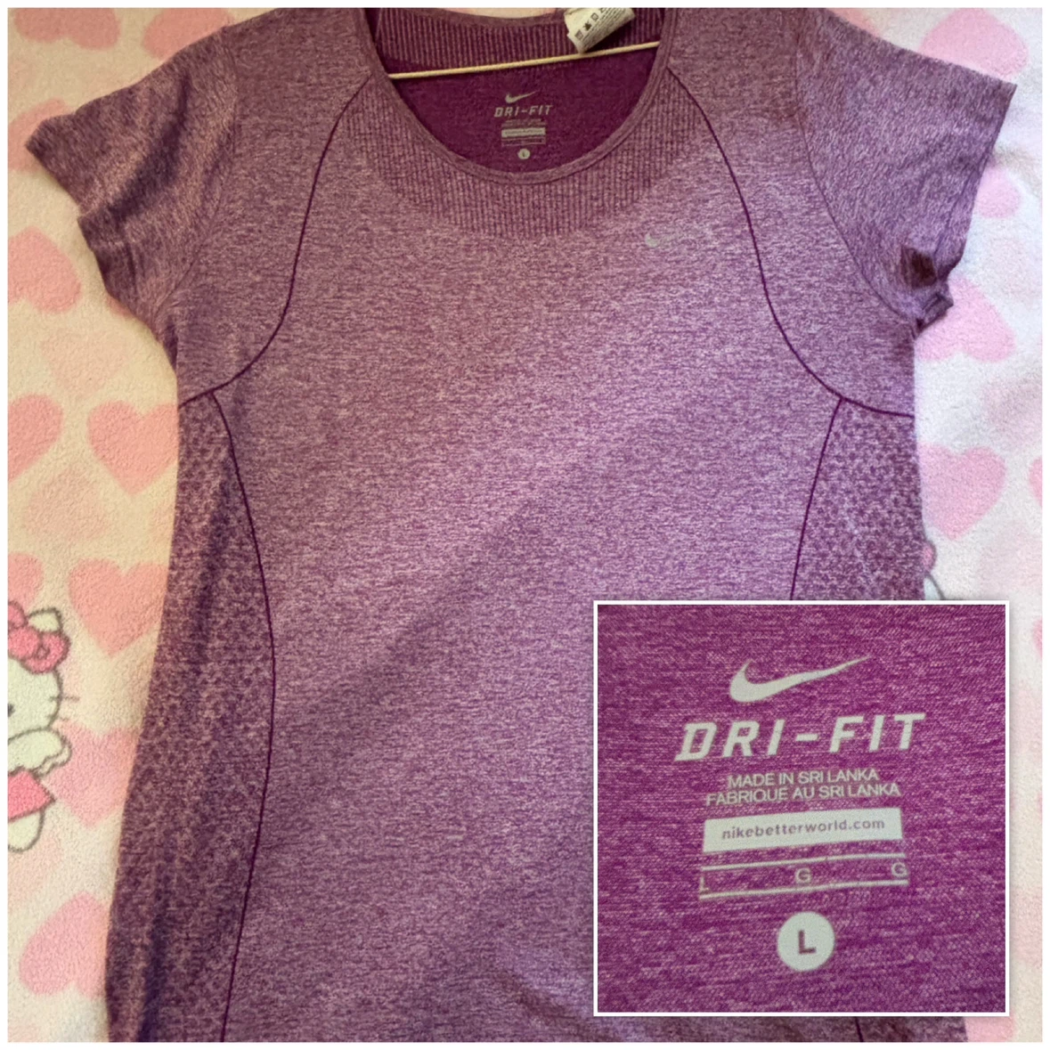Nike Dri-FIT - T-Shirt - *Size Women Large/Purple*