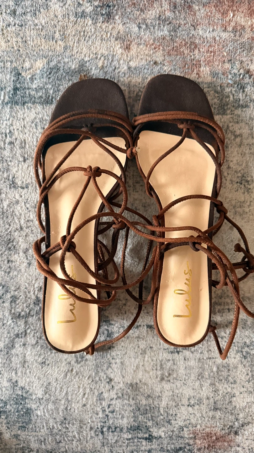 Lulus Strappy Sandals - Size 10