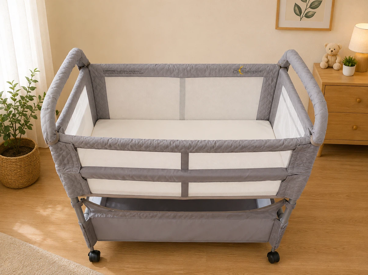 Co-Sleeper' Bassinet with Wheels - photo 2