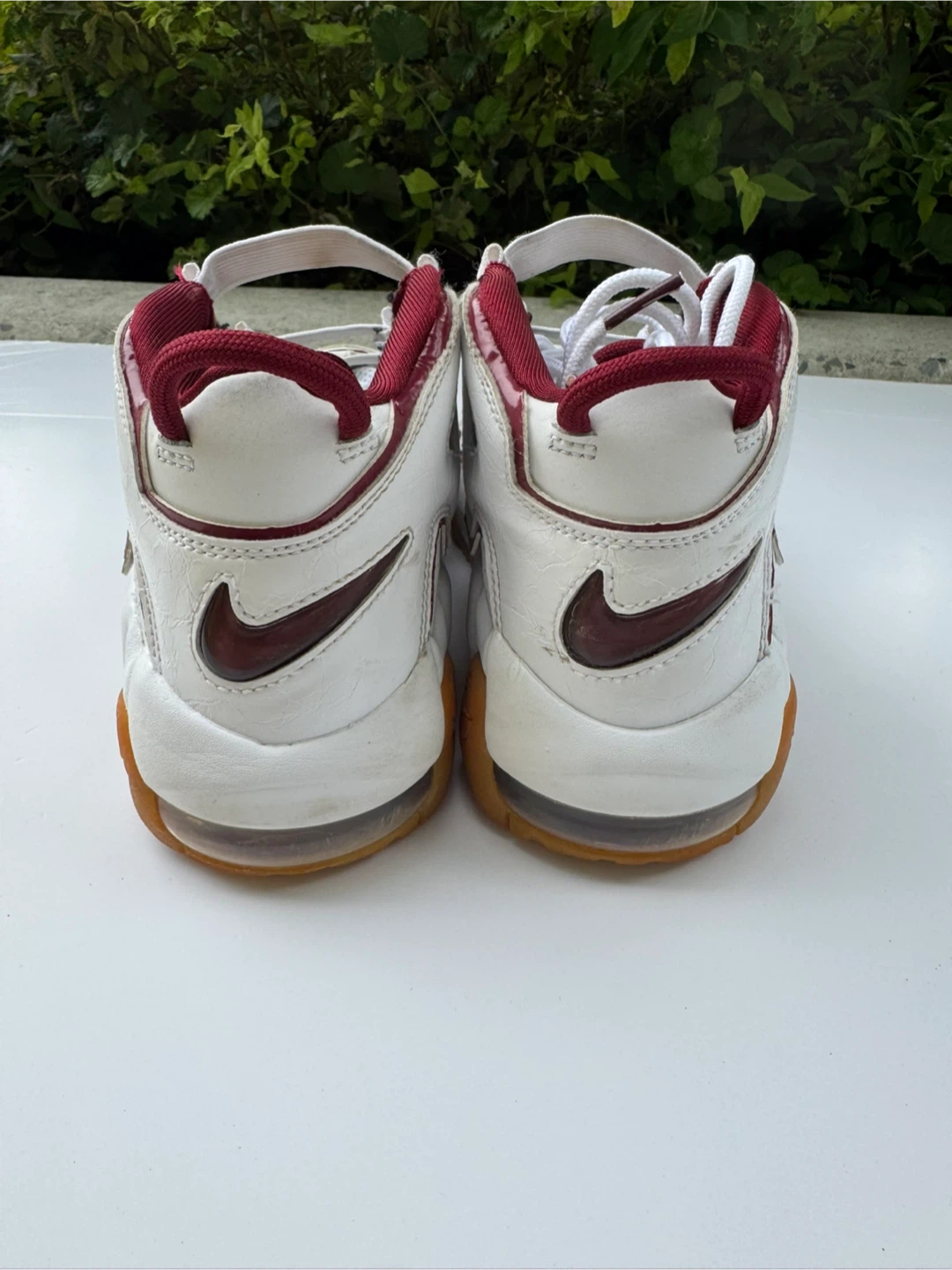 Nike Air More Uptempo Youth 4Y White Team Red - photo 4