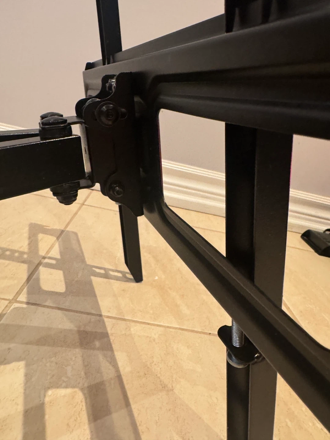 Black Articulating TV Wall Mount Bracket - photo 5