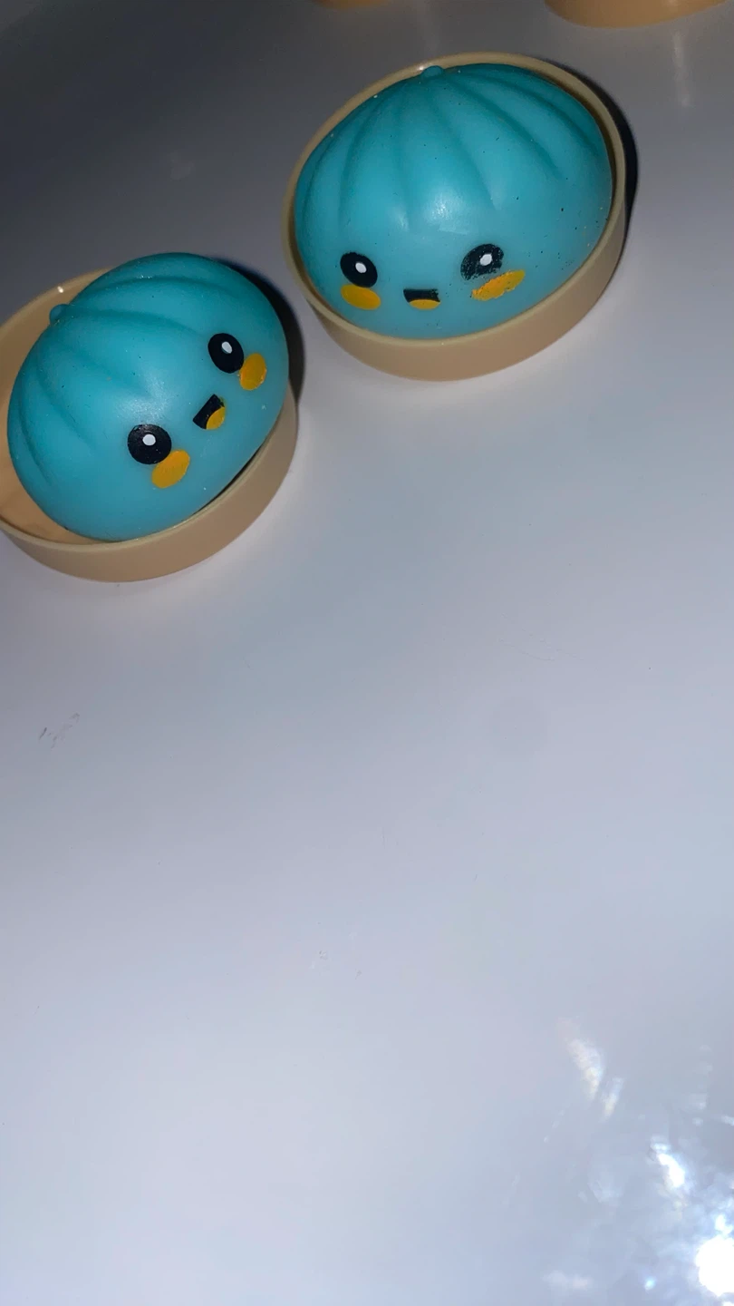 2 Blue Dumpling Squishy Toys - photo 3