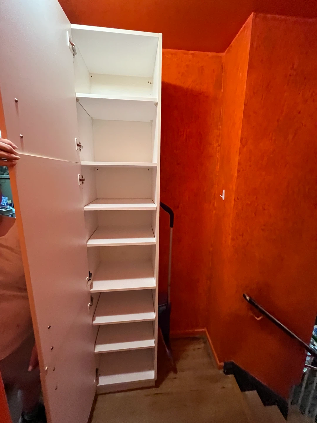 Tall White Slim Storage Cabinet - photo 2