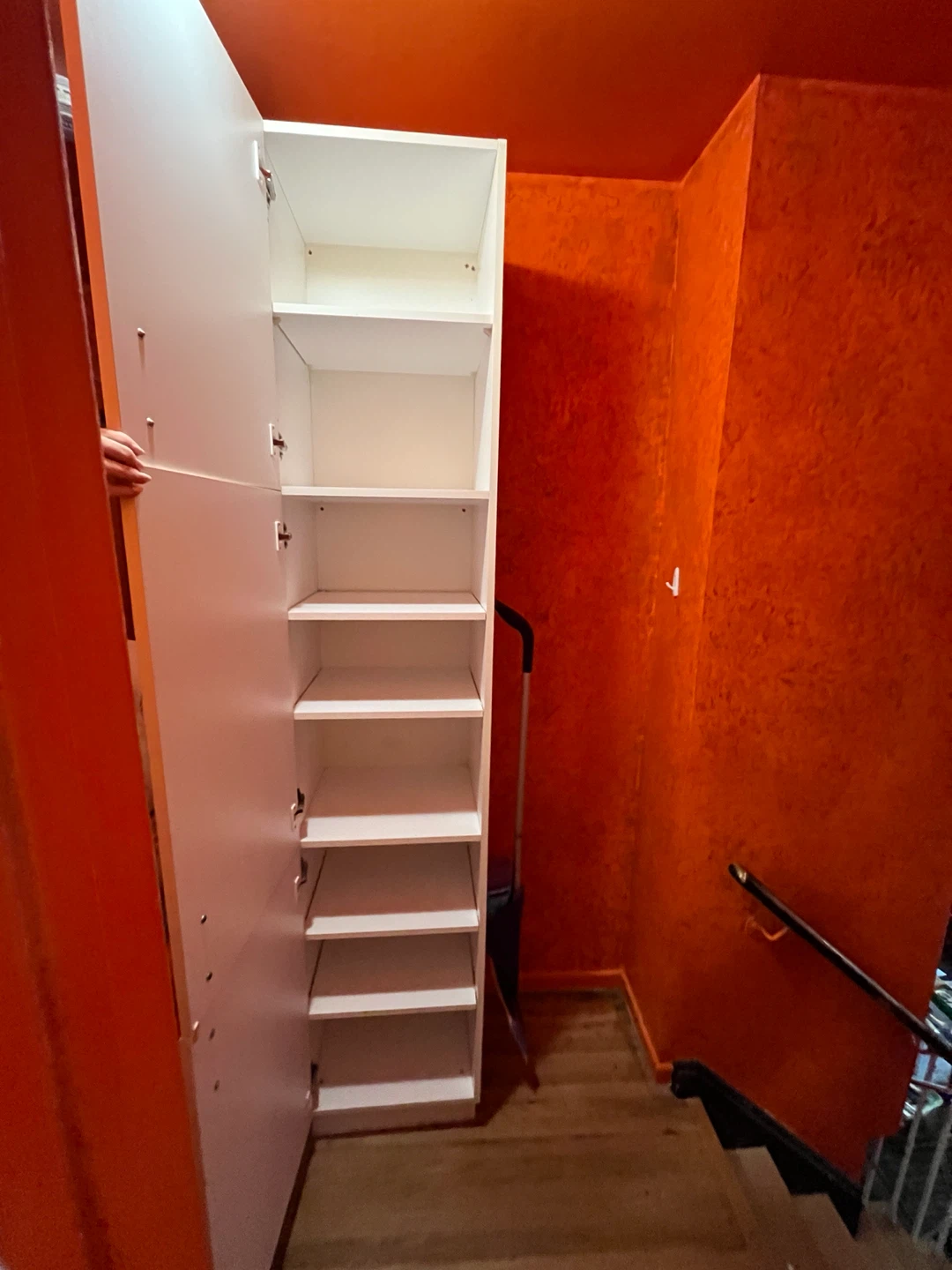 Tall White Slim Storage Cabinet - photo 3