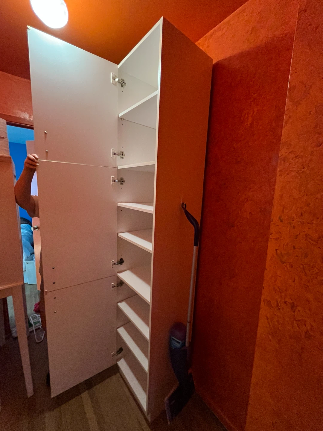 Tall White Slim Storage Cabinet - photo 4