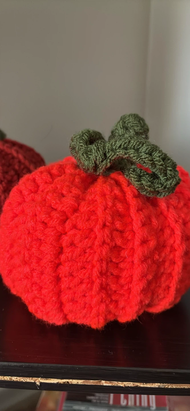 Handmade crochet Pumpkin Set $25