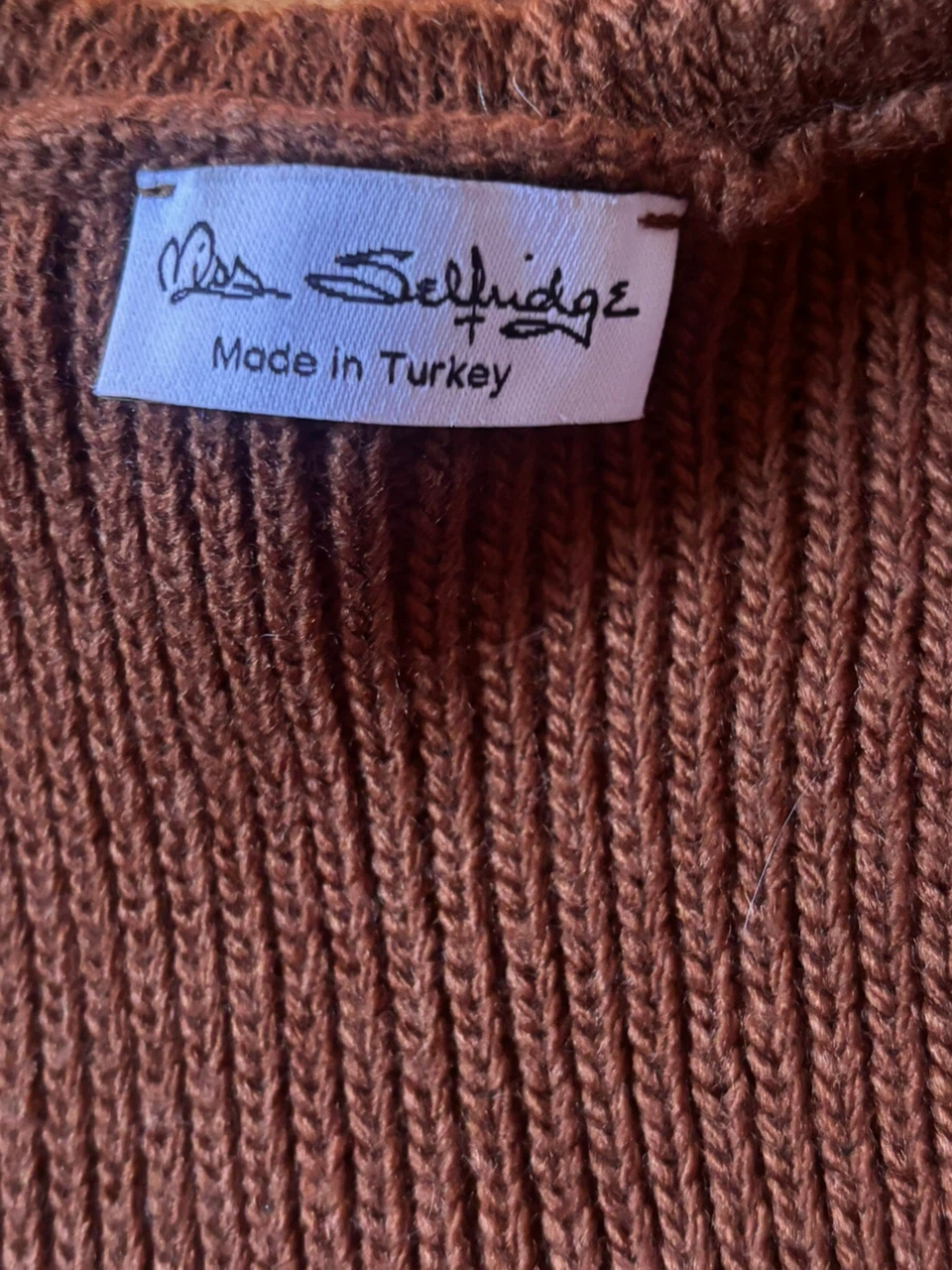 Miss Selfridge Brown Knit Vest - photo 2
