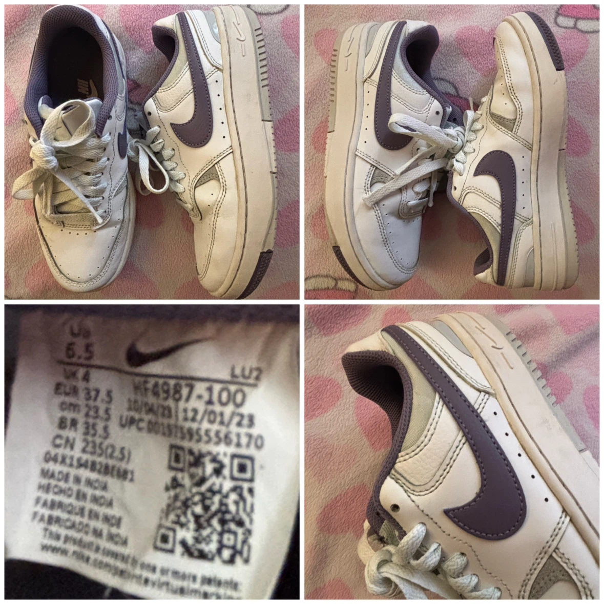 Nike - White & Purple Shoes - *Size Women 6.5*