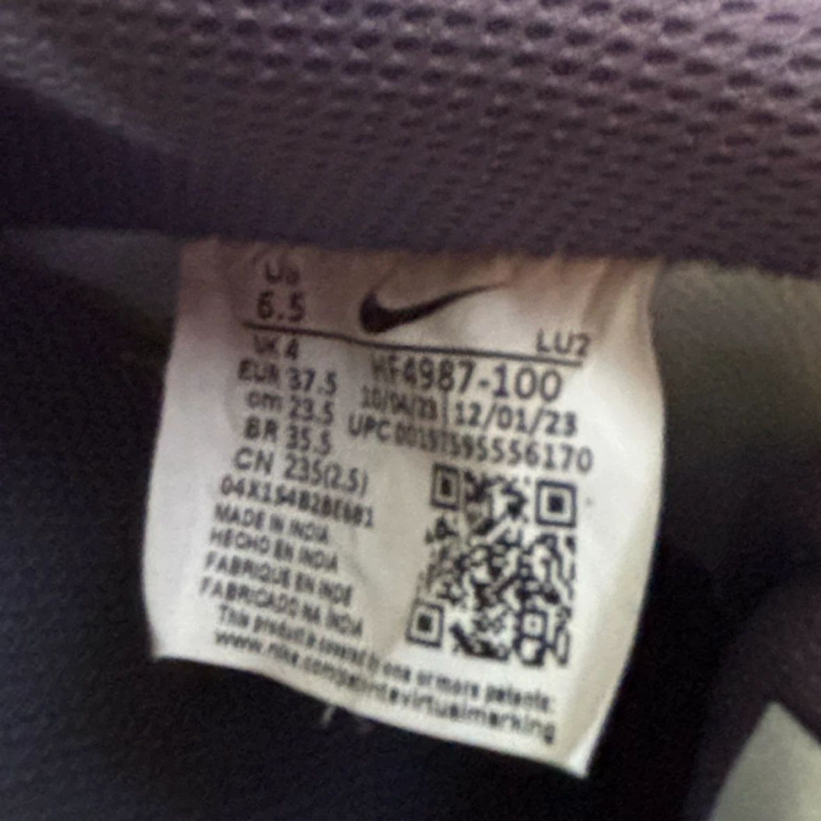 Nike - White & Purple Shoes - *Size Women 6.5* - photo 5